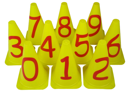 Numbered Cones Set