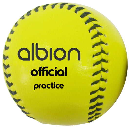 Albion Official Practice Rounders Ball Yellow