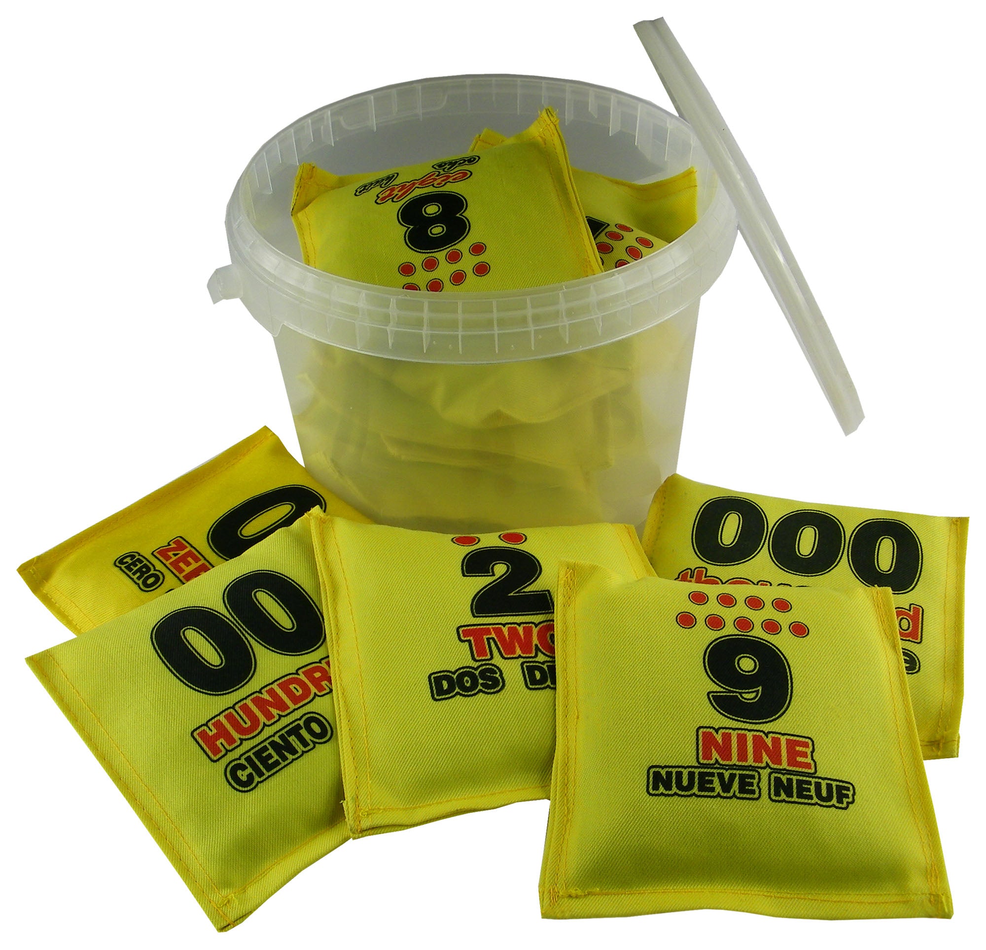 Bean Bags Numbers Pack Phillips Tuftex Limited   PP 15402 NUMKBeanBagsNumbersBucketPack 