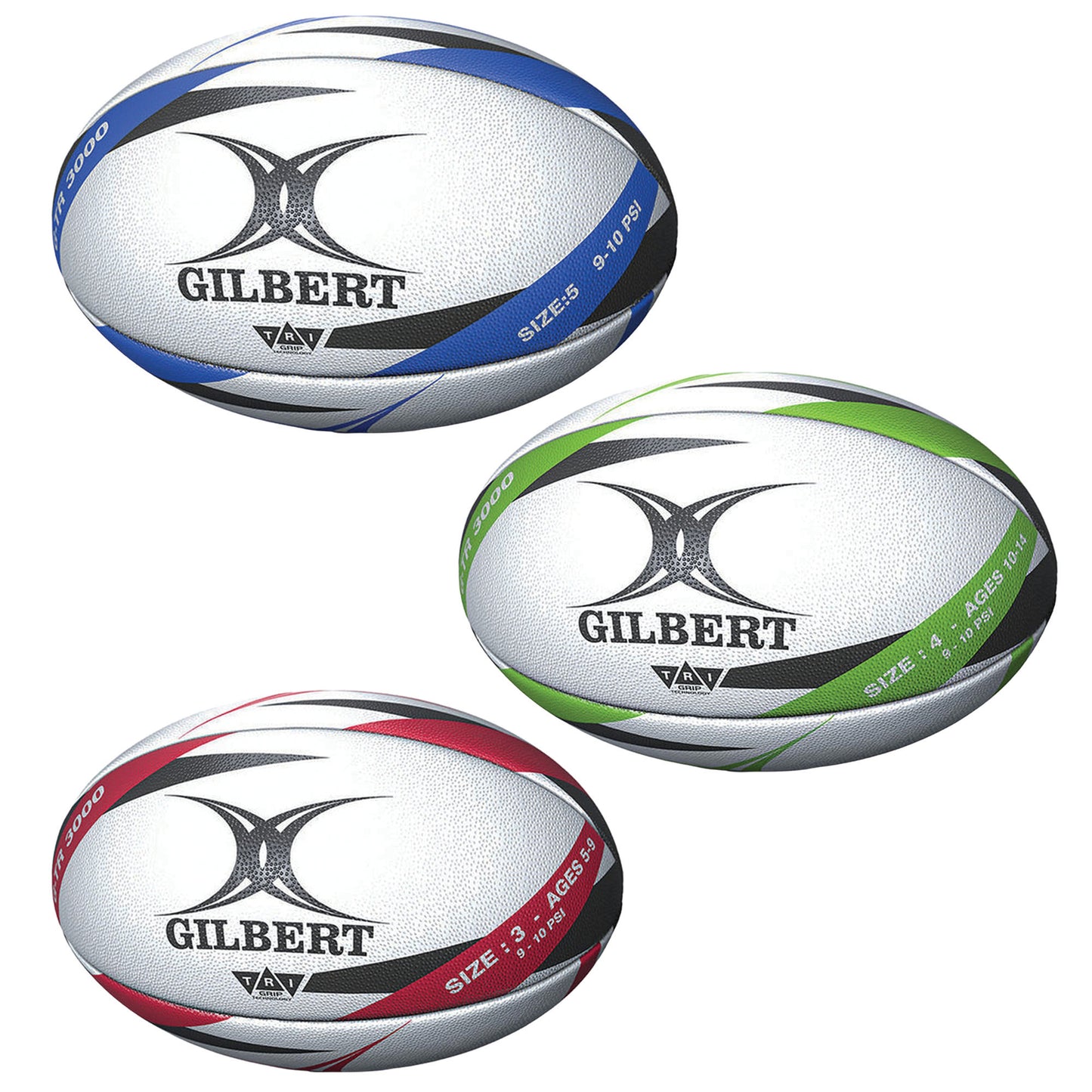 Gilbert G-TR3000 Trainer Rugby Ball